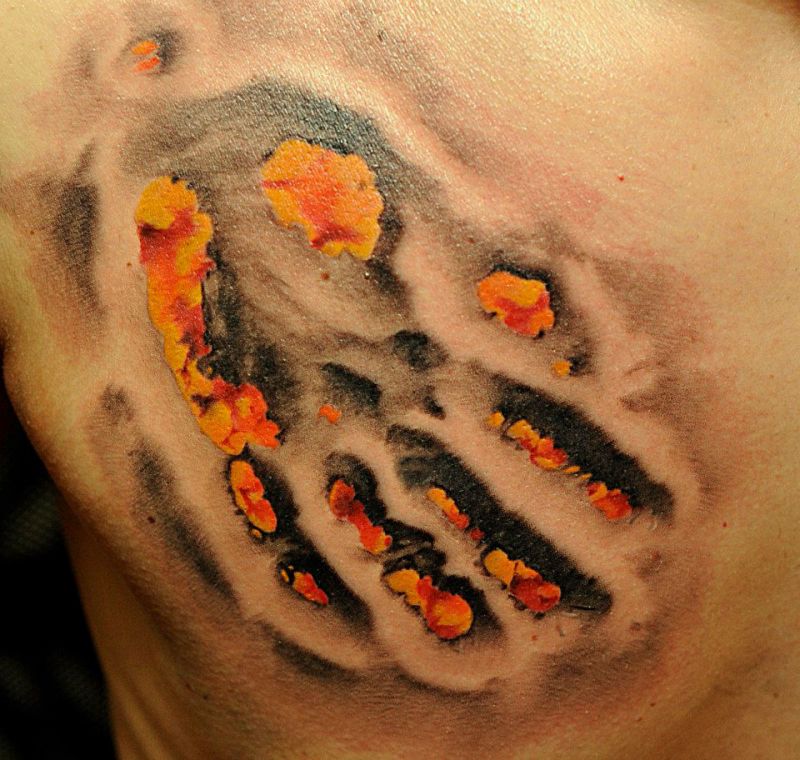 dłoń tatuaż