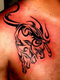 tatuaże byki dla mężczyzny