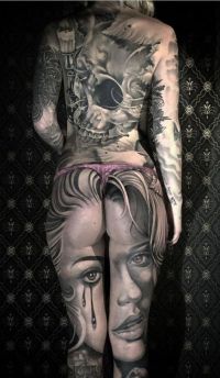 duze tatuaże na całe ciało dla kobiet