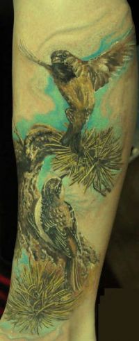 ptaki tatuaże